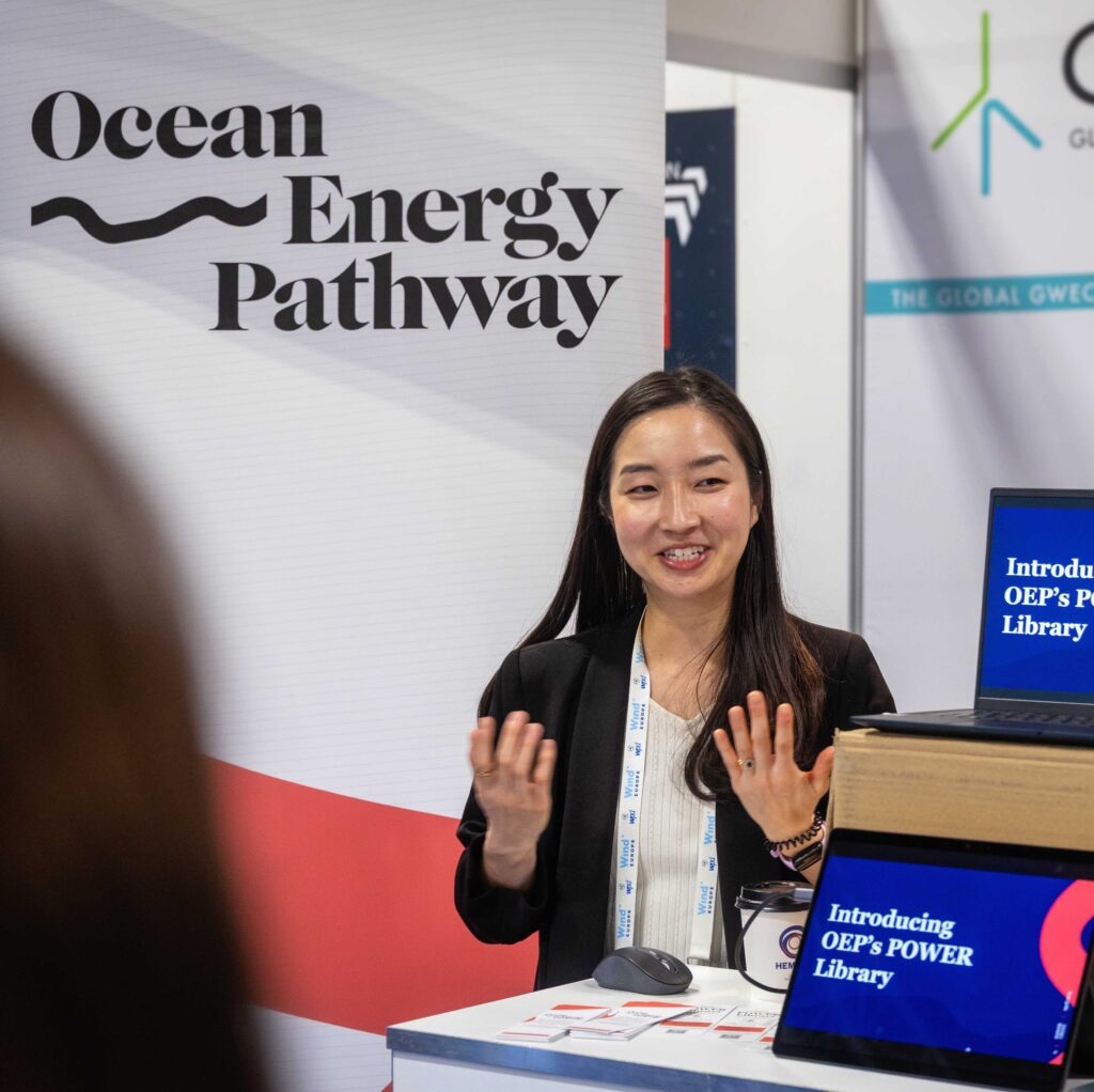 Julie presenting POWER Library